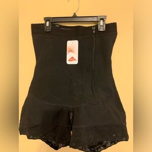 Colombian Fajas Strapless Side zipper (no straps) Black